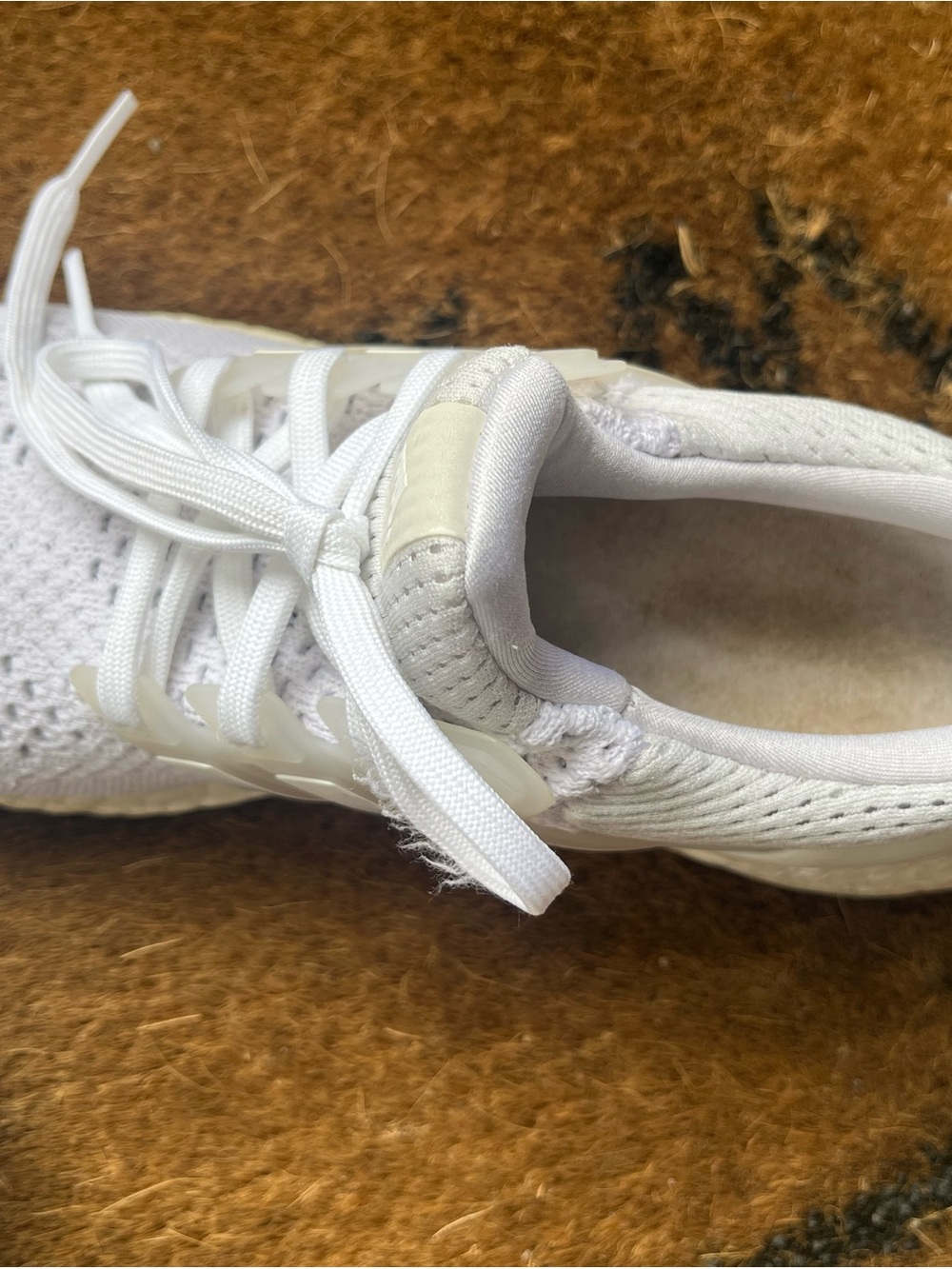 adidas White Knit Ultraboost Athletic Sneakers - Picture 6 of 10
